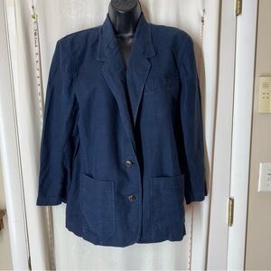 Vintage Liz Claiborne Linen Blend Blazer